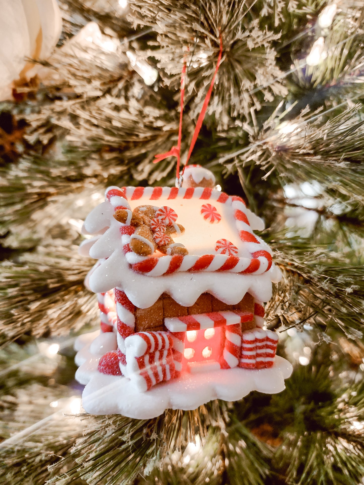Light Up Gingerbread House Ornament