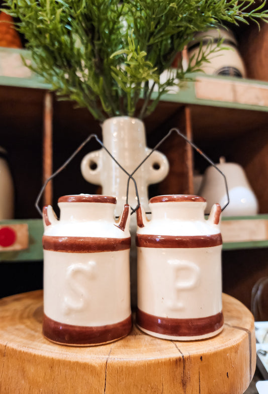 Salt + Pepper Crock With Handles