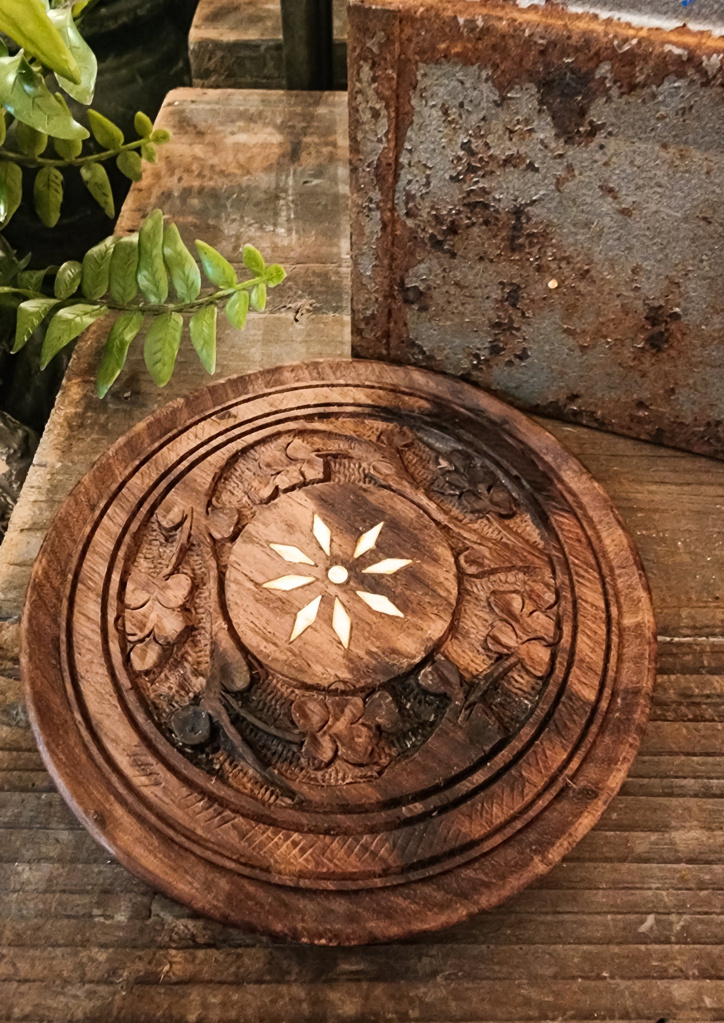 Hand Carved Wood Coasters