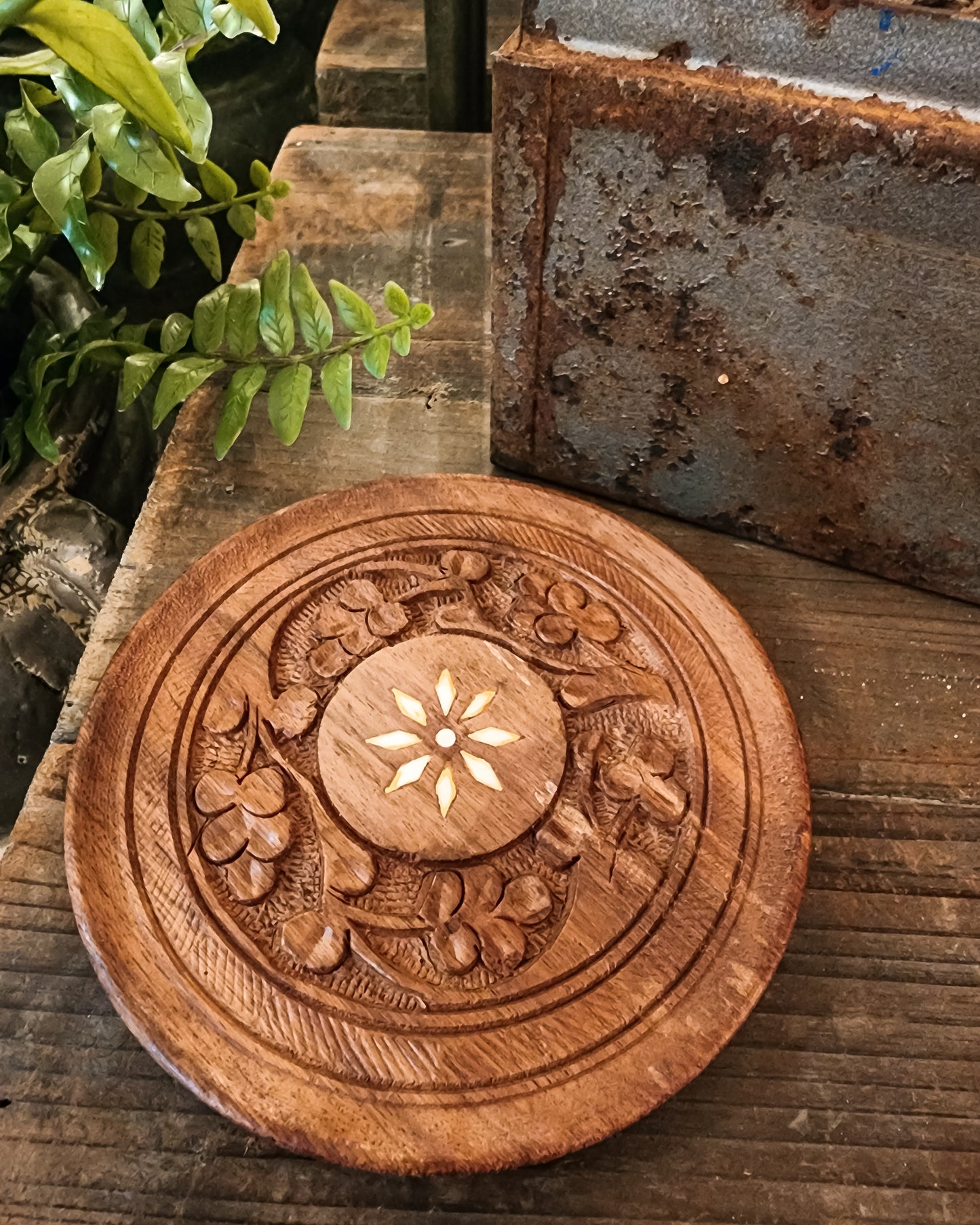 Hand Carved Wood Coasters