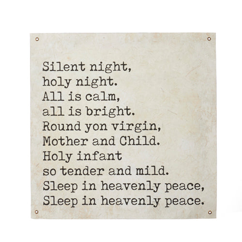 Paper Silent Night Tapestry