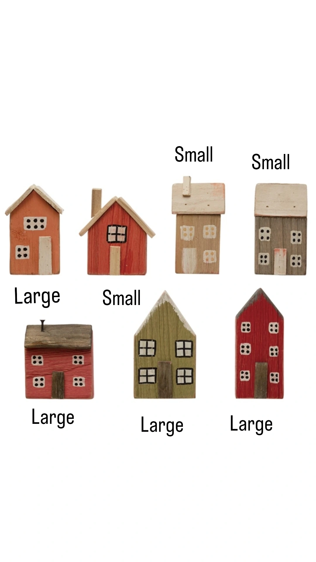 Hand Made Wooden Block Houses