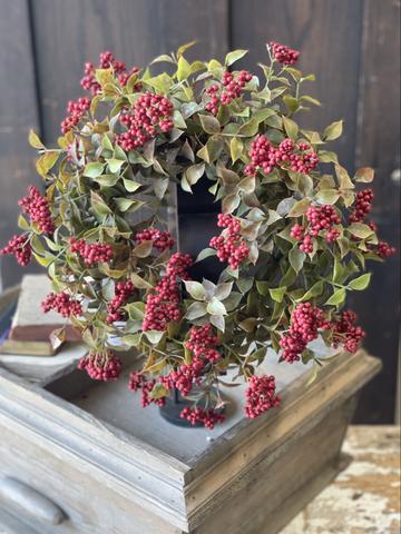 Lindley Holiday Berry Candle Wreath