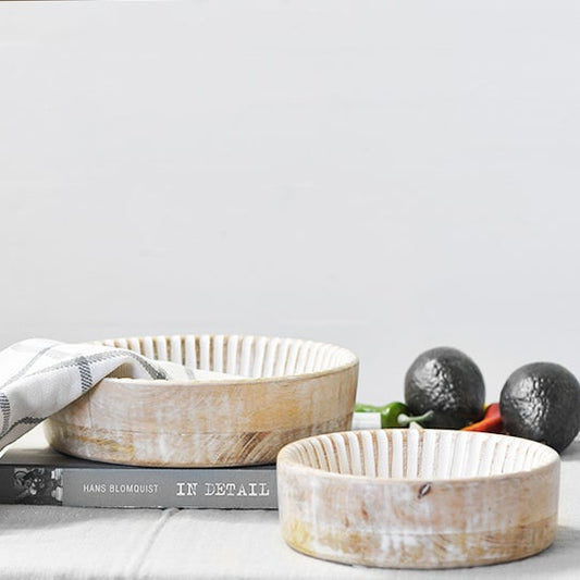 Harper Washed Wood Bowls